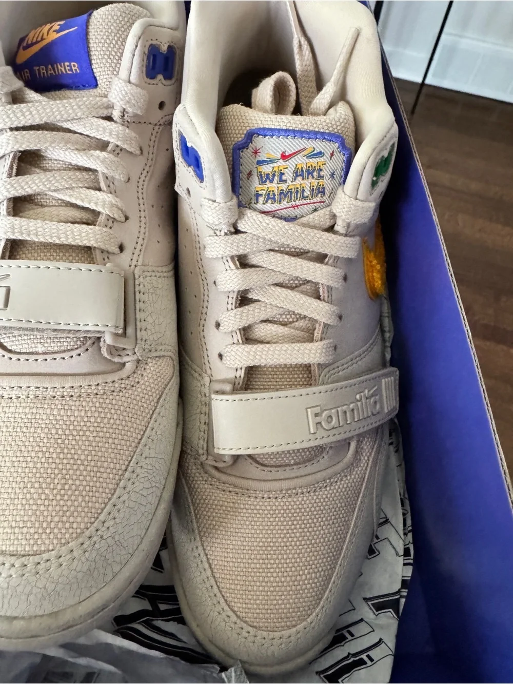 Nike Beige Women's Trainer with Yellow Swoosh